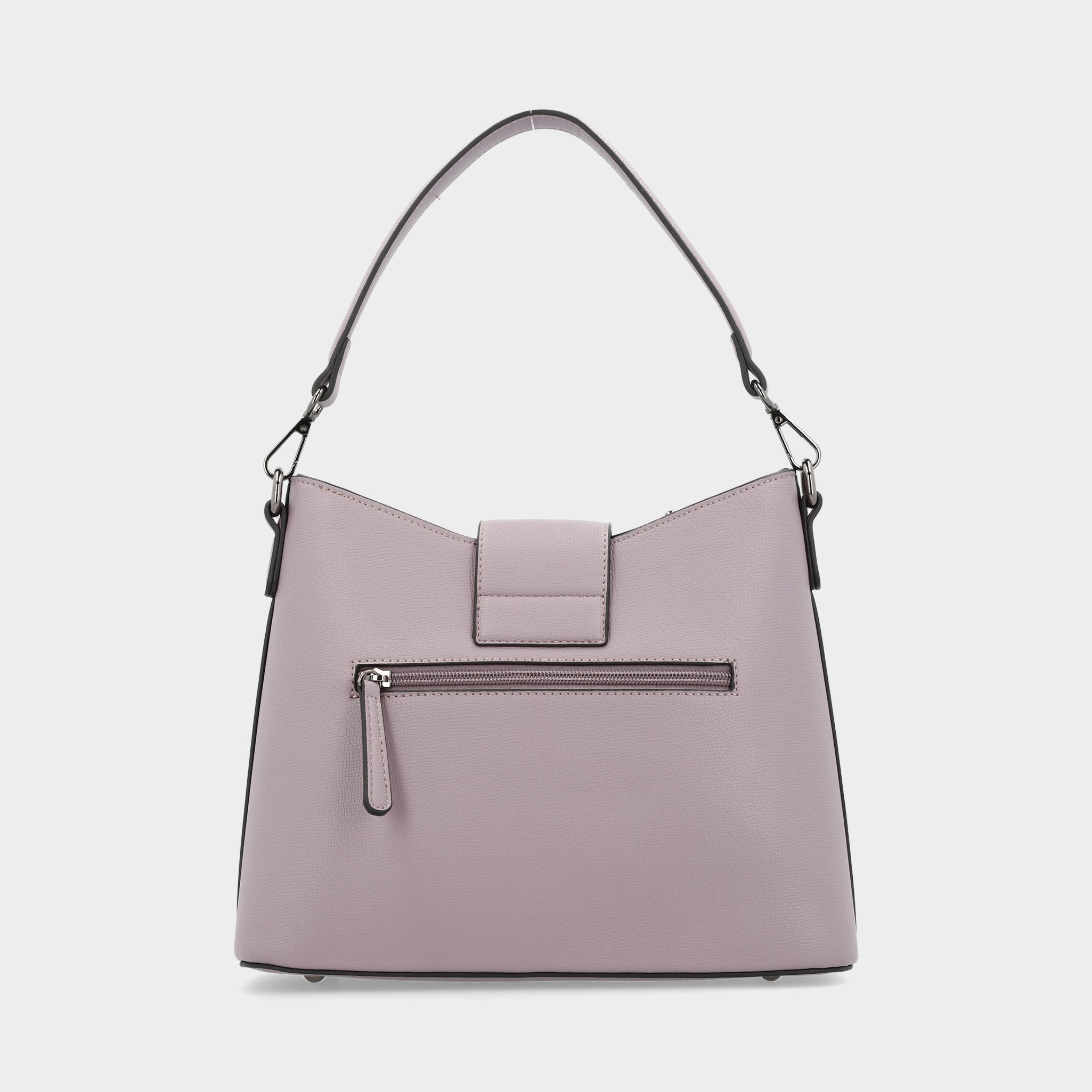 Schultertasche 3277 aus einem geprägten und recycelten Polyester in Innenansicht.