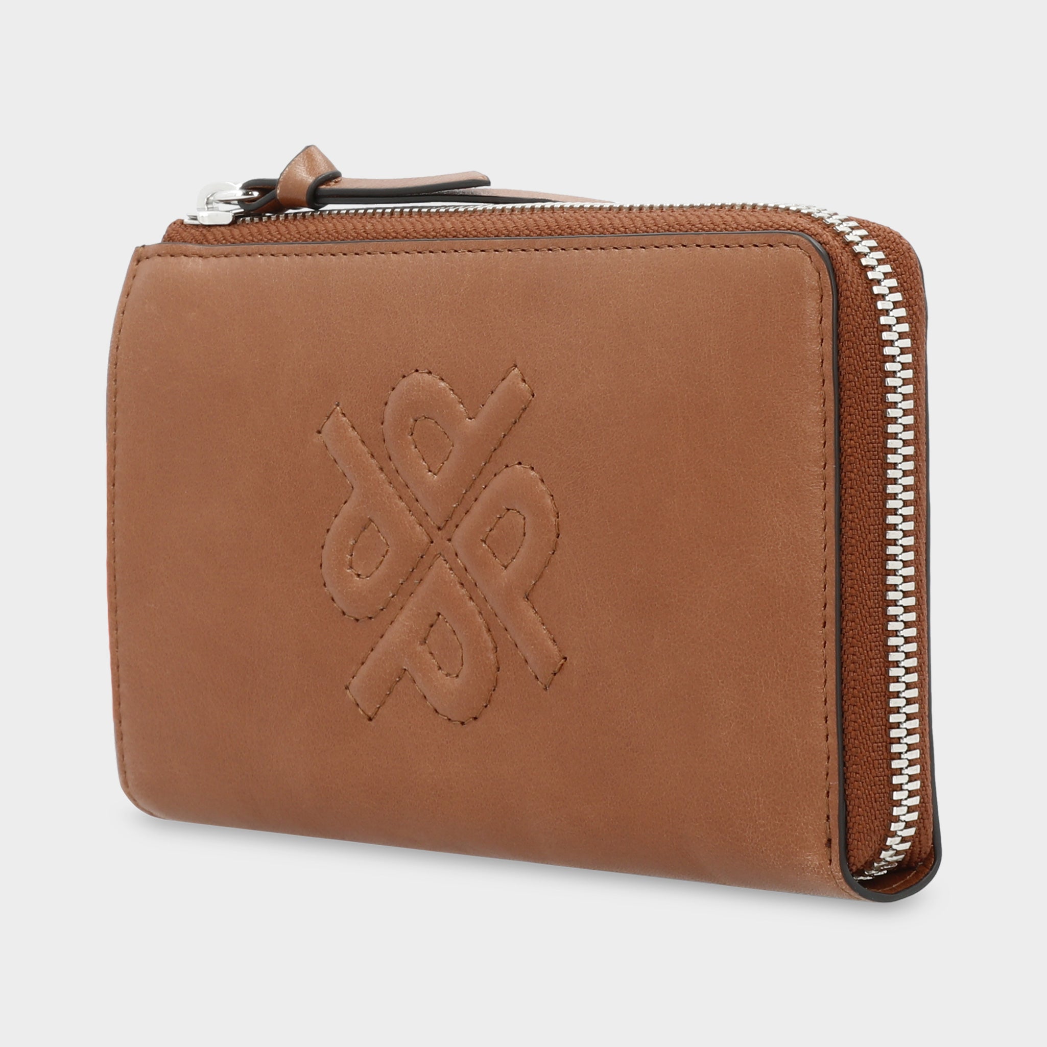 Portemonnaie 7255 aus einem genarbten und geschmeidigen Echtleder in Rückansicht.