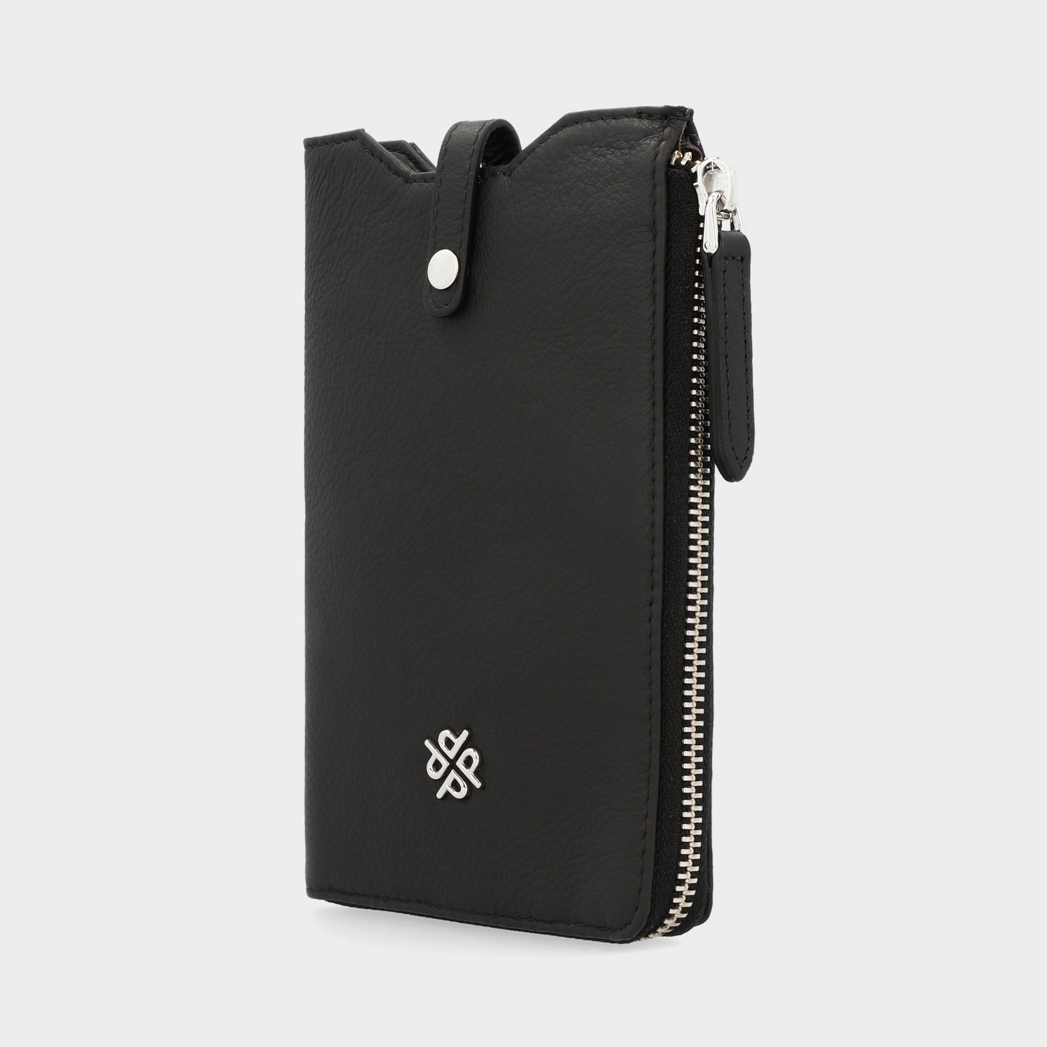 Handytasche R152 aus einem hochwertig verarbeiteten und strapazierfähigen Echtleder in Seitenansicht.