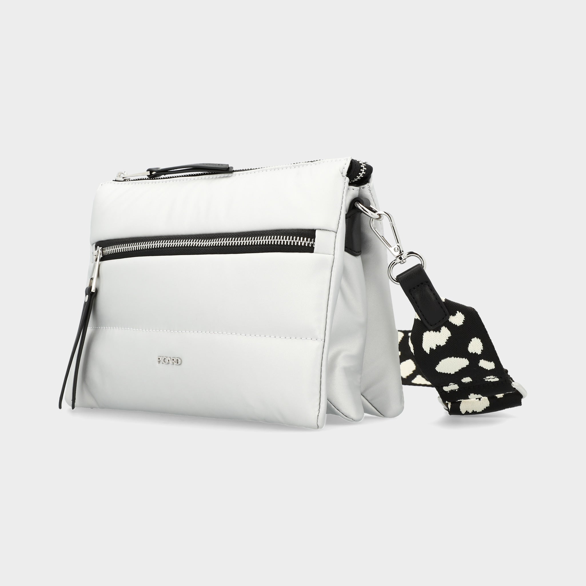 Picard Germany grey shops and white textured Crossbody