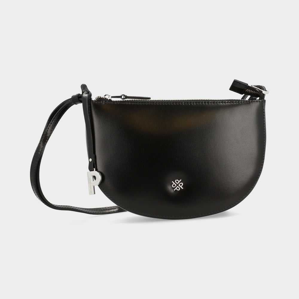 Shoulder Bag Crossbody Bag Schwarz Leder Shoulder Bag Black